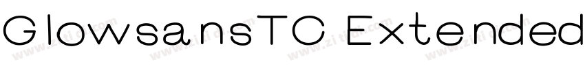 GlowsansTC Extended字体转换